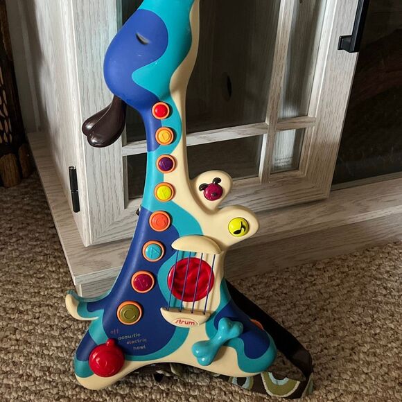 B. Toys Woofer Dog guitar Kids play guitar toddler - Picture 1 of 6